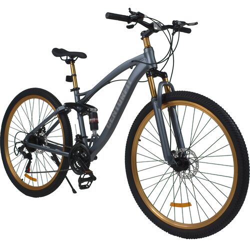 Bicicleta Montaña Aluminio R29 21v Doble Suspension Gris
