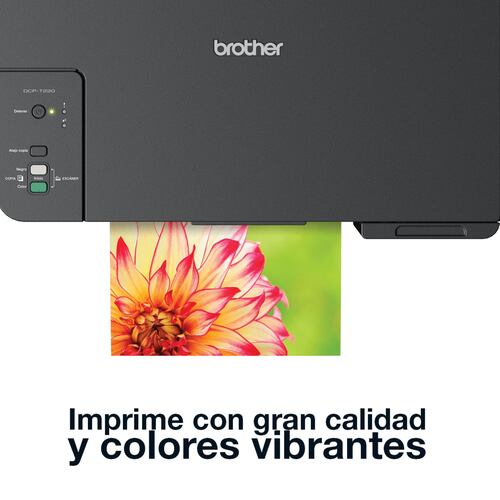 Impresora Multifuncional Brother InkBenefit Tank DCP-T220 con Sistema de Tinta Continua, Color, Cama Carta.