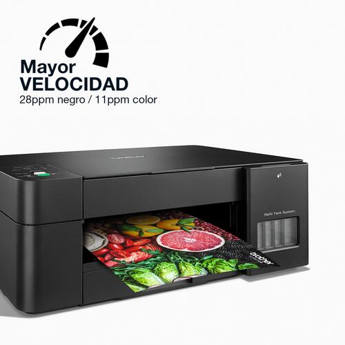 Impresora Multifuncional Brother InkBenefit Tank DCP-T220 con Sistema de Tinta Continua, Color, Cama Carta.