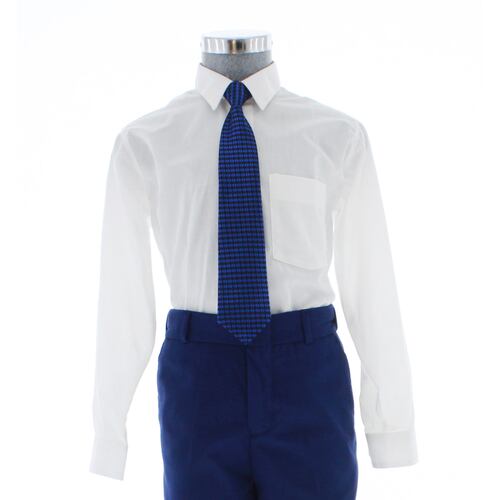 Camisa De Vestir Niño Color Blanco Manga Larga 3530 2 A 18 Años