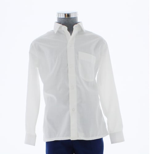 Camisa De Vestir Niño Color Blanco Manga Larga 3530 2 A 18 Años