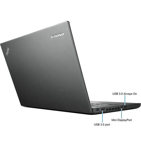 LAPTOP Thinkpad T450, Intel Core i-5a gen - 8GB - 256GB SSD, 14",  REACONDICIONADO