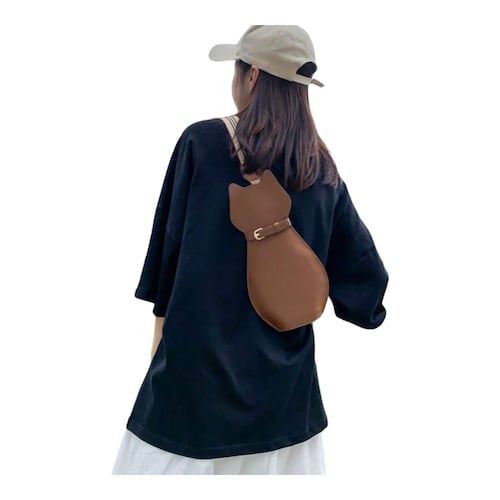 Bolso Bandolera Mini Bolso Hombro Diseño Gato Negro 30x4 Cm.