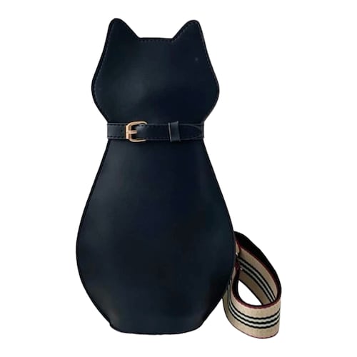 Bolso Bandolera Mini Bolso Hombro Diseño Gato Negro 30x4 Cm.