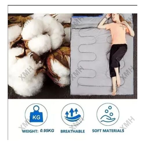 Saco De Dormir Portátil Para Campamento Interior Y Exterior Azul