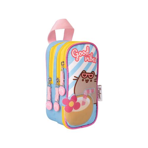 Lapicera Gato Pusheen The Cat Coconut Azul Kawaii