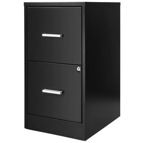 Archivero 2 Gavetas Cajones Carta Oficina Papelero Negro