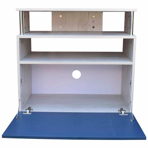 Mueble Organizador Para Cocina Hogare Microondas Bufetera color Azul Blanco