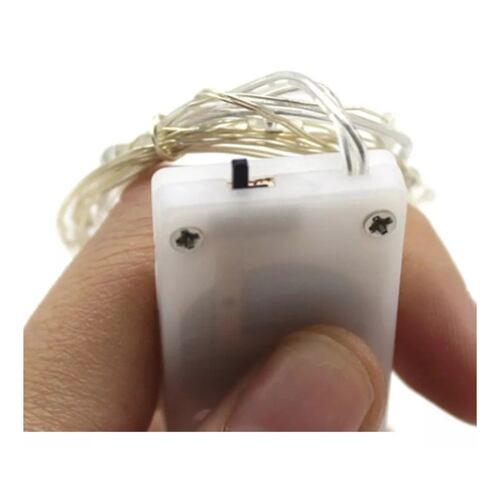 Cadena De 3 Metros Luces Led Decorativas Paquete De 10 Luces blanco