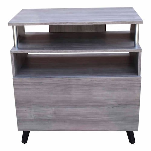 Mueble Organizador Para Cocina Hogare Microondas Bufetera Gris
