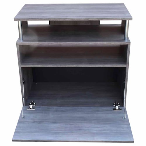 Mueble Organizador Para Cocina Hogare Microondas Bufetera Gris