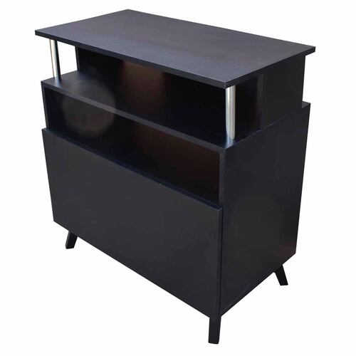 Mueble Organizador Para Cocina Hogare Microondas Bufetera Negro