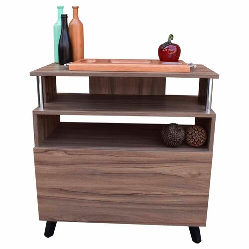Mueble Organizador Para Cocina Hogare Microondas Bufetera Parota