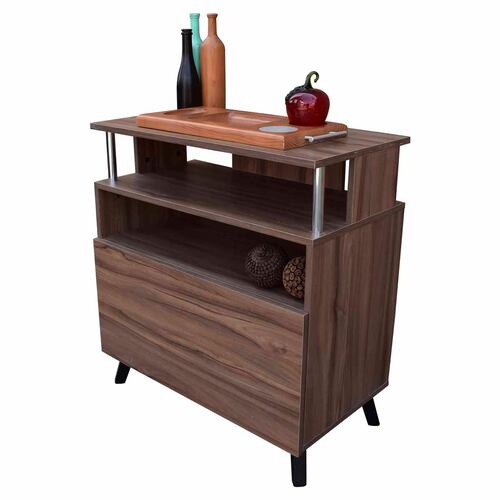 Mueble Organizador Para Cocina Hogare Microondas Bufetera Parota