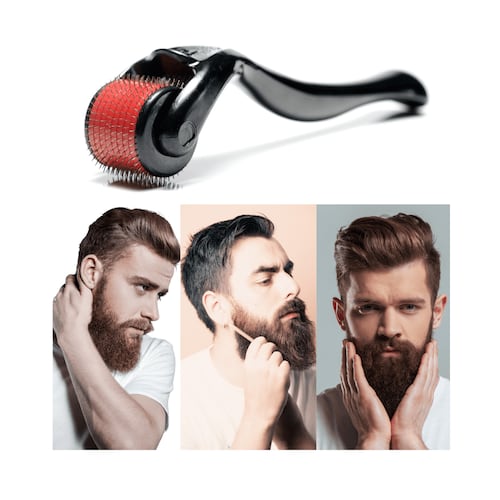 Dermaroller Facial ecomlab Barba 0.5 Mm Titanio Regenera Colágeno.