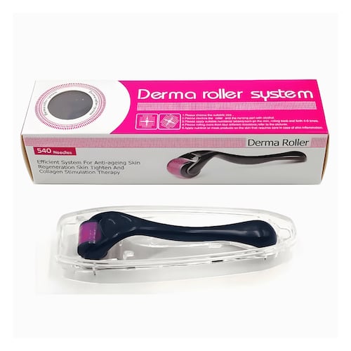 Dermaroller Facial ecomlab Barba 0.5 Mm Titanio Regenera Colágeno.