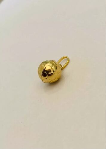 Kit Cadena Con Dije Balón Futbol Oro 14 K+ Obsequio