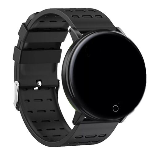 Reloj Inteligente Smartwatch 119 Plus Contra Agua Oxímetro Negro.
