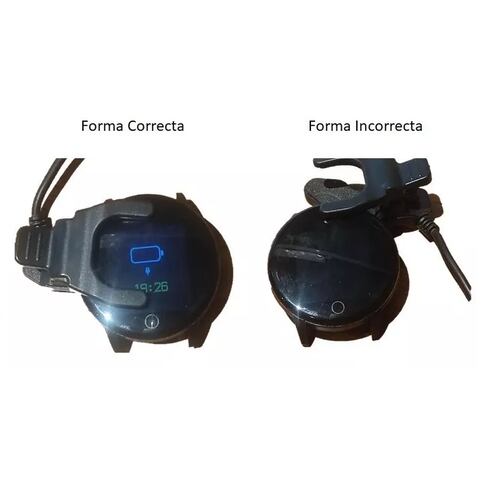 Reloj Inteligente Smartwatch 119 Plus Contra Agua Oxímetro Negro.