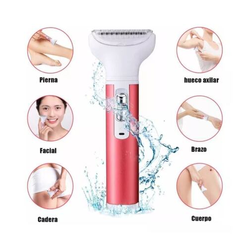 Depiladora Mujer Afeitadora Facial Eléctrica Recargable 5en1