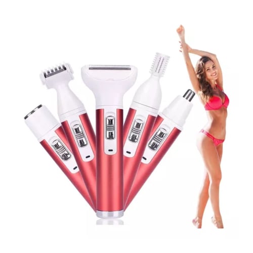 Depiladora Mujer Afeitadora Facial Eléctrica Recargable 5en1