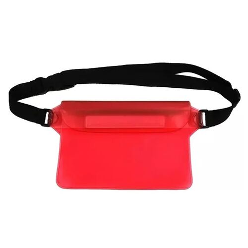 Bolsa Sumergible Celular Contra Agua Natación Cartera Llaves Roja