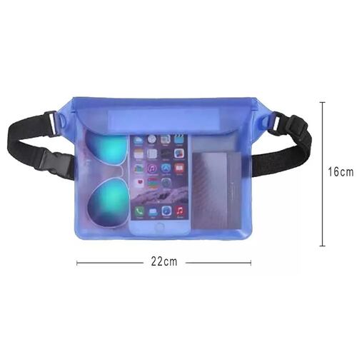 Bolsa Sumergible Celular Contra Agua Natación Cartera Llaves Roja