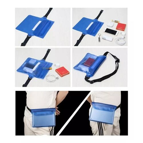 Bolsa Sumergible Celular Contra Agua Natación Cartera Llaves Roja