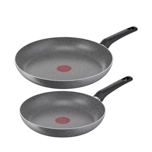 Set Sartenes Tfal 24 Y 30 Cm Cocina Natural Aluminio