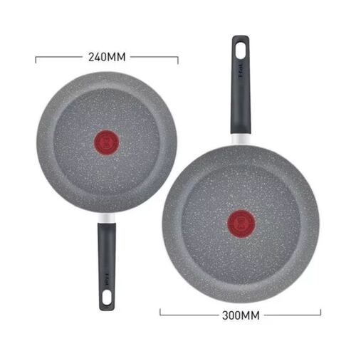 Set Sartenes Tfal 24 Y 30 Cm Cocina Natural Aluminio