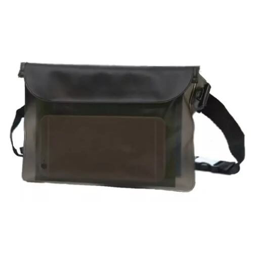 Bolsa Sumergible Celular Contra Agua Natación Cartera Llaves Negra.