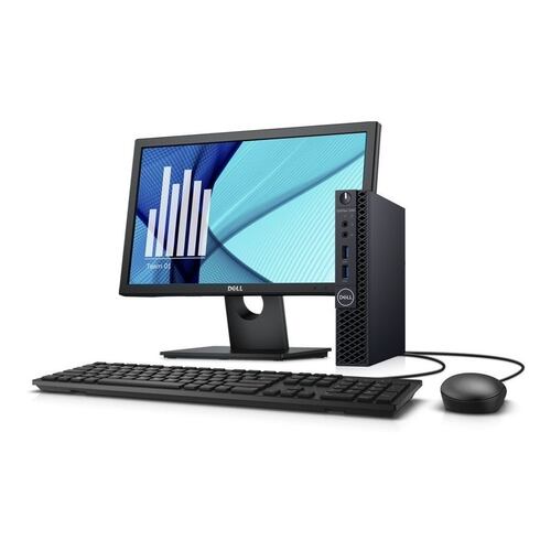 PC Dell 3070 Mini- Core i5, 9na gen- 16GB RAM- 256GB SSD- Monitor 19"- WINDOWS 10 Pro- Equipo Clase A, Reacondicionado.