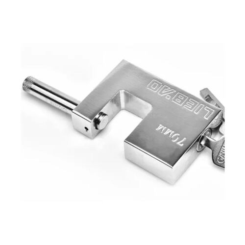 2pzs Candado Cortina Extra Seguridad Métálico 70mm Gris