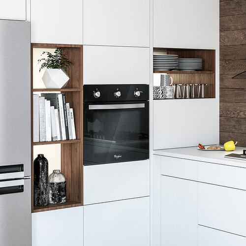 Horno Empotrable De Gas 24 Whirlpool Woa105f Negro