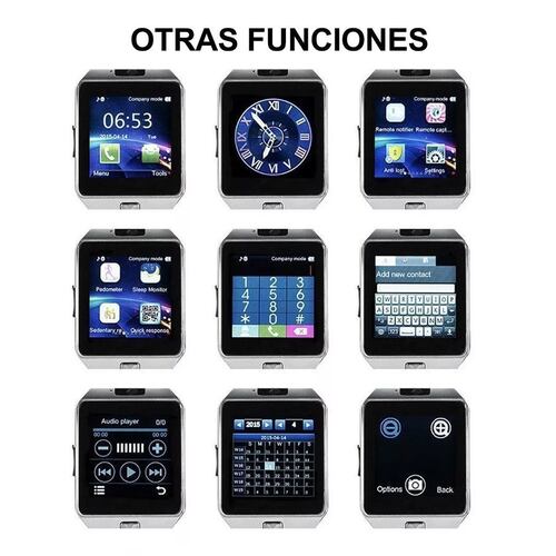 Smart Watch Dz09 Solo Tiene Bluetooth Reloj Inteligente Negro.