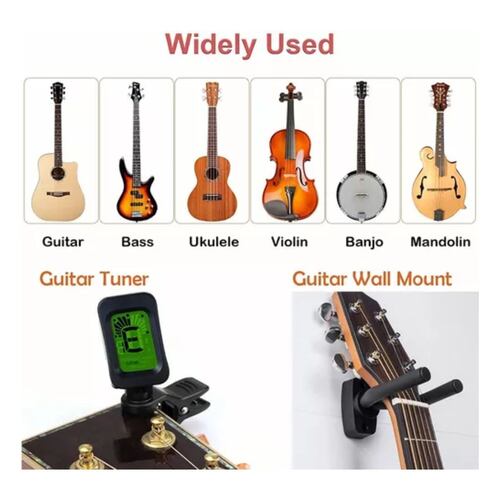 Kit De Accesorios Para Guitarra Acustica Cuerdas 66 Unidades