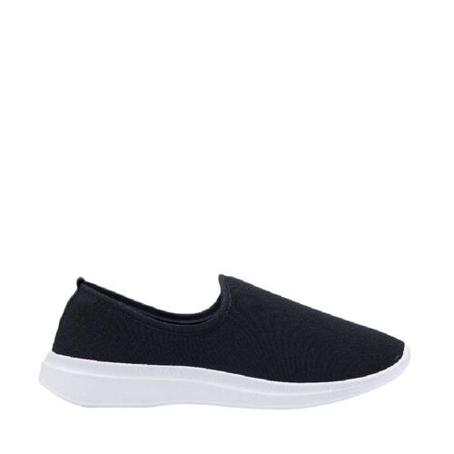 Tenis mocasín loafer de licra para mujer, color negro, marca Mirage, mod. 997869