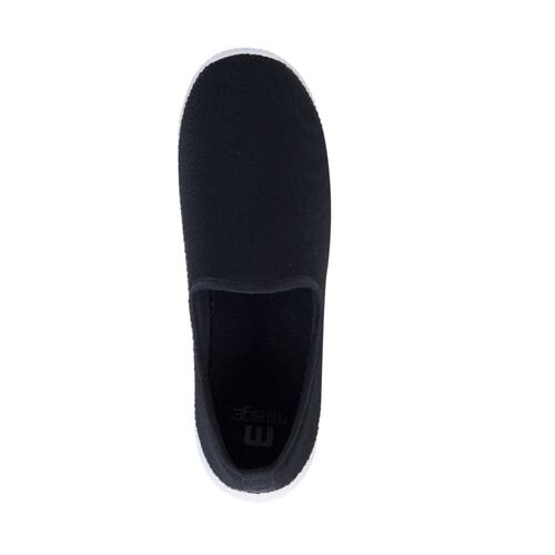 Tenis mocasín loafer de licra para mujer, color negro, marca Mirage, mod. 997869