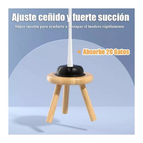 Cepillo Para Baño Y Destapador De Inodoro Kit Con Soporte
