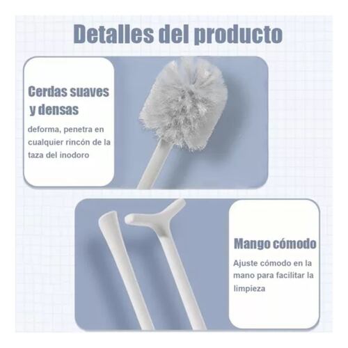 Cepillo Para Baño Y Destapador De Inodoro Kit Con Soporte