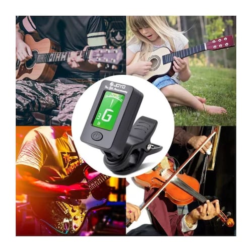 Capo Capotraste Y Afinador Para Guitarra, Bajo Negro