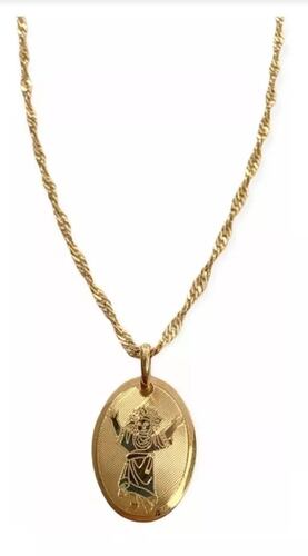 Kit Cadena + Medalla Oval Divino Niño Oro 14k + Obsequio