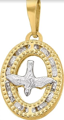 Collar Primera Comunion Espiritu Santo Oro 10k + Obsequio