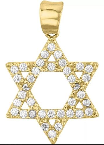 Collar Estrella De David Oro De 10 K + Obsequio + Envio