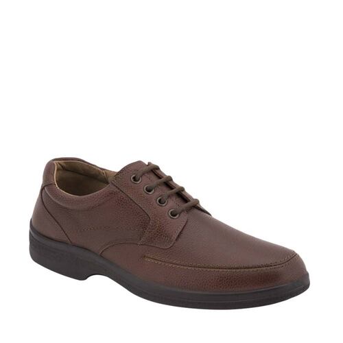 Zapato confort Derby para hombre, color café, marca Flexi, mod. 180174