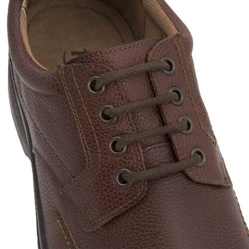 Zapato confort Derby para hombre, color café, marca Flexi, mod. 180174