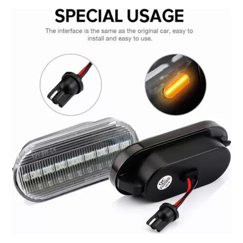 Par Cuarto Led Secuencial Vw Jetta Clásico Golf Clásico Beet