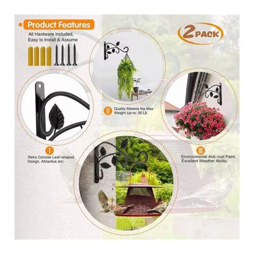 Gancho De Pared Para Colgar Plantas Para Maceta, 2 Piezas