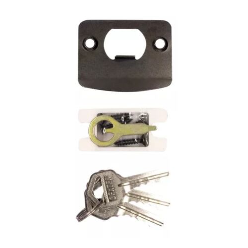 Chapas Para Puertas Cerradura Manijas Negras Con Llave