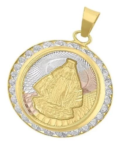 Medalla Milagrosa 3 Colores En Oro De 10 K + Obsequio